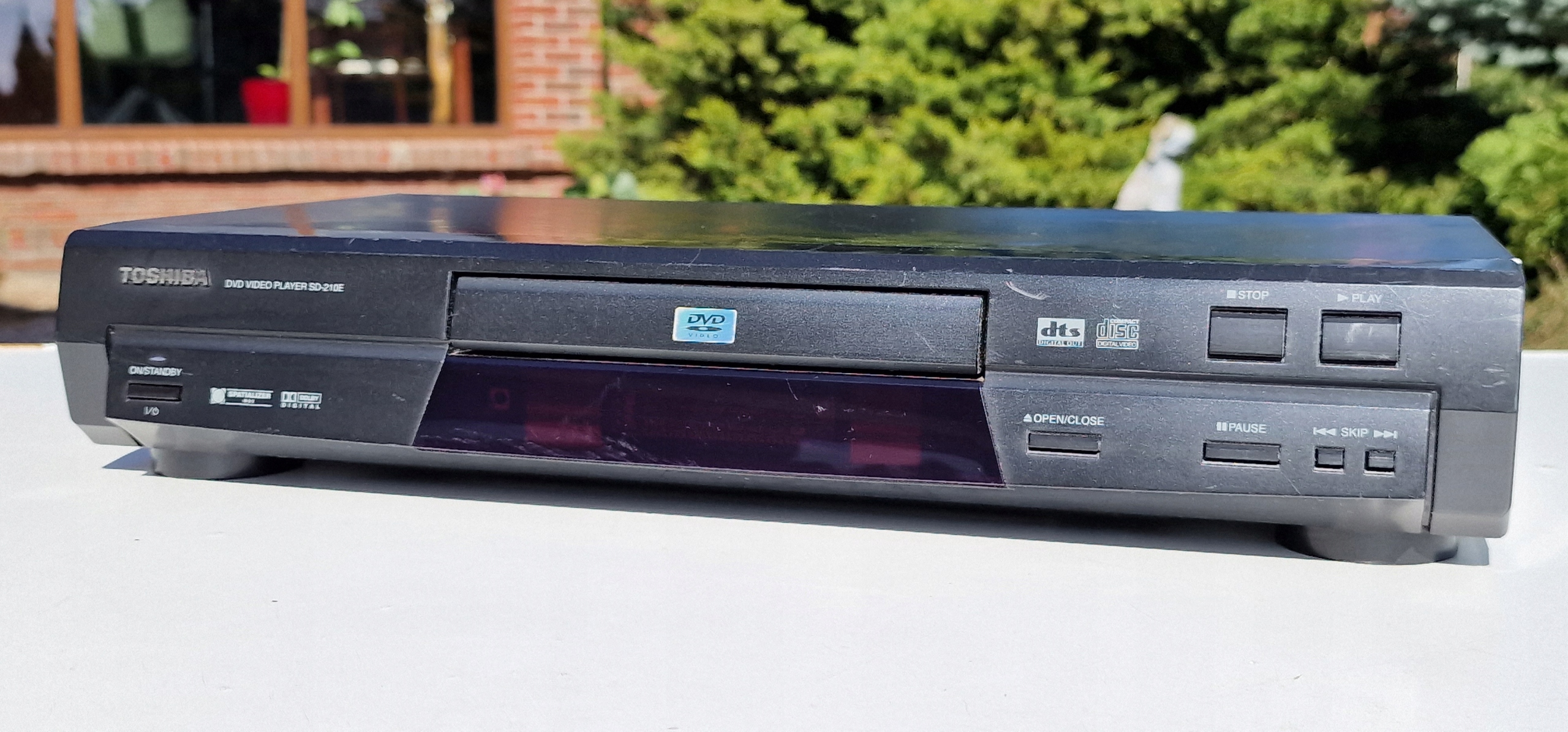 DVD CD player TOSHIBA SD-210E SD 210 E stereo Kolor srebrny