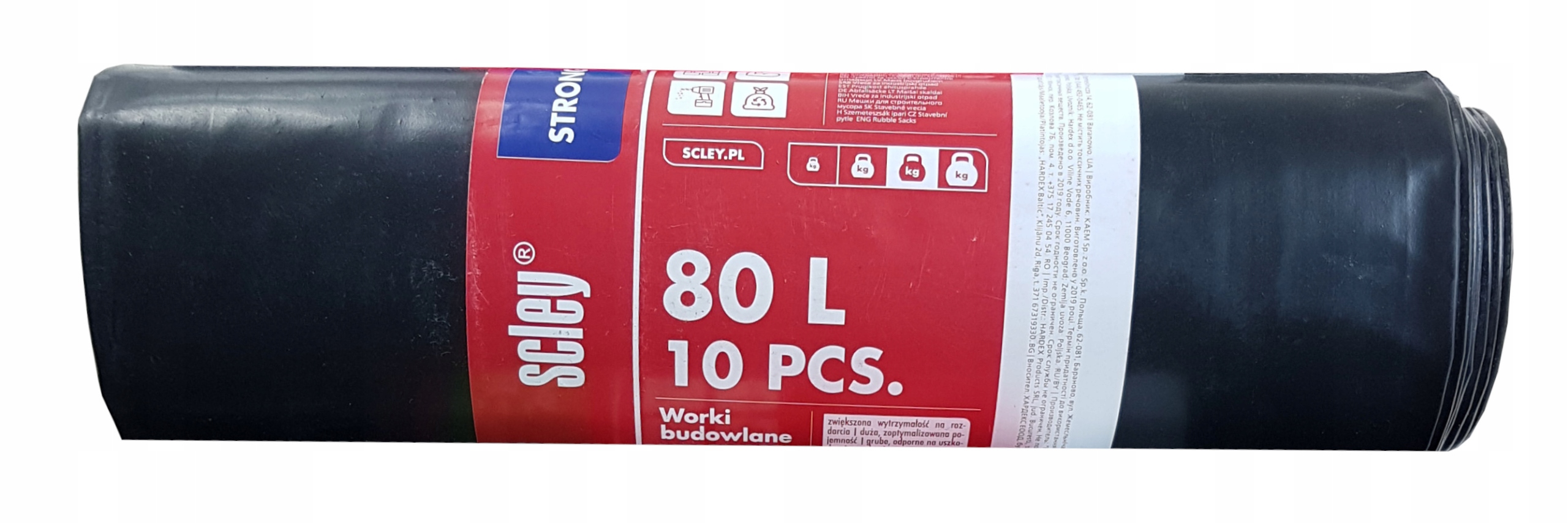 

Worki odpady budowlane gruz extra mocne 10szt 80l