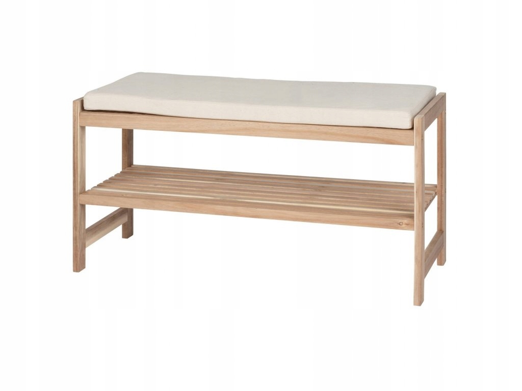 Drevený botník Acina so sedadlom, 34 x 90 x 45 cm, Wenko