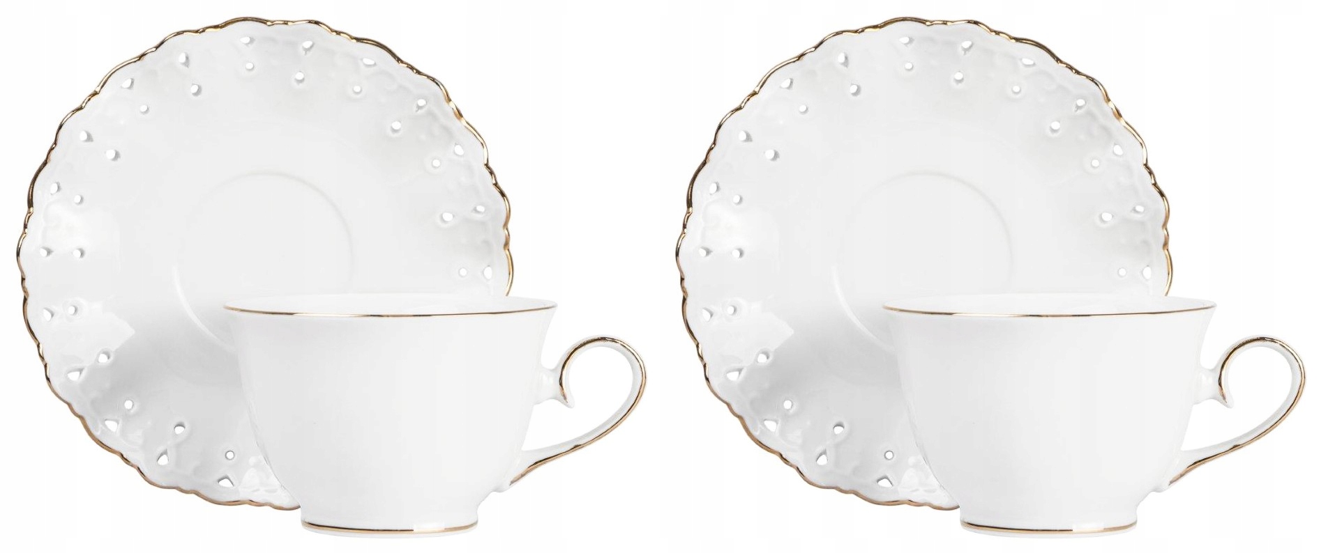Šálky 2+2 komplet Diva 250 ml jako dárek sada porcelánu káva čaj