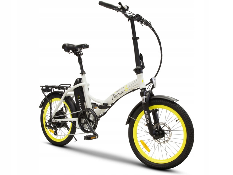 Rower elektryczny Argento Piuma-S 210003 U16 20 cali Biały