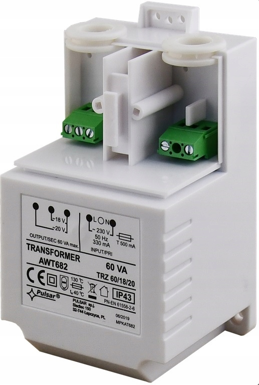 TRANSFORMATOR TR60VA TRZ 60VA/18/20V AWT682 Pulsar Marka Pulsar