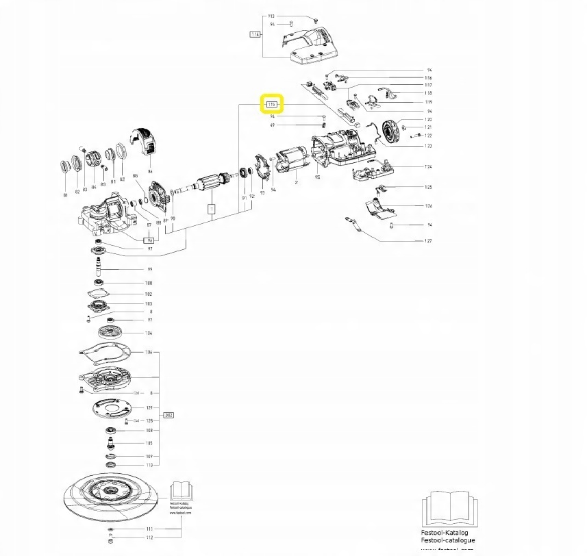 

Festool Szczotkotrzymacz Lhs 225 Eq 203231