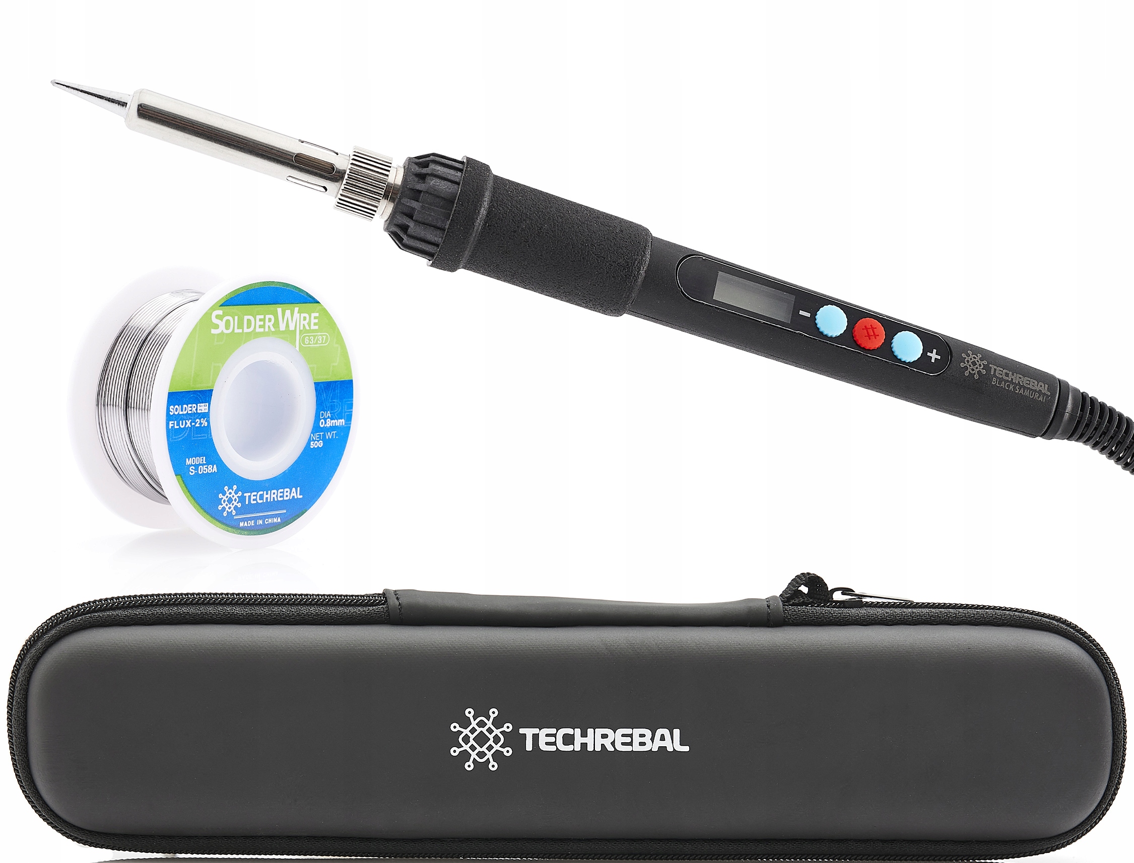 

Precyzyjna Lutownica Z Wyświetlaczem LCD Etui Cyna