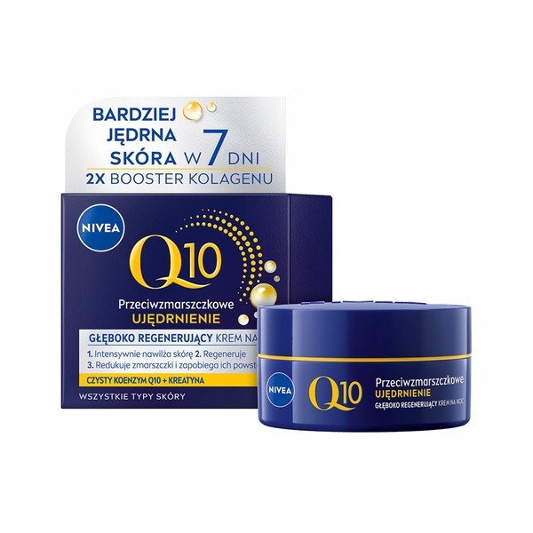 2x Nivea Visage Krem Na Noc Q10 Plus