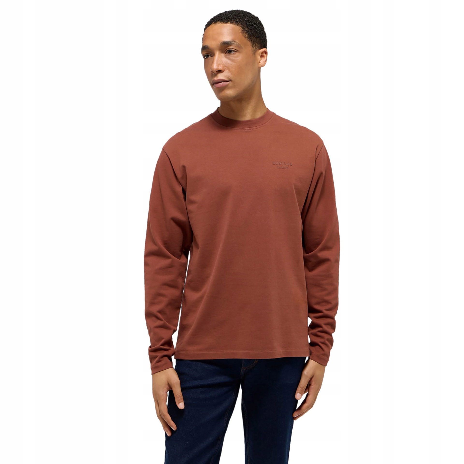 Pánské tričko s dlouhým rukávem Mustang Style Mustang Amarillo Pueblo vel L