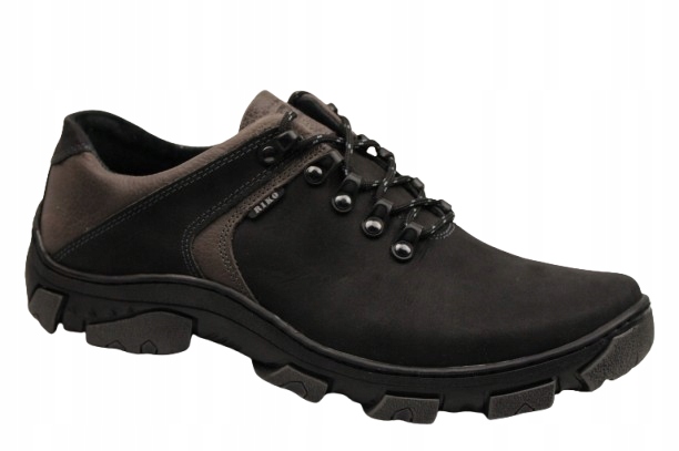 Pánské polobotky Riko 941 41 Barka Černá/Šedá Trekking