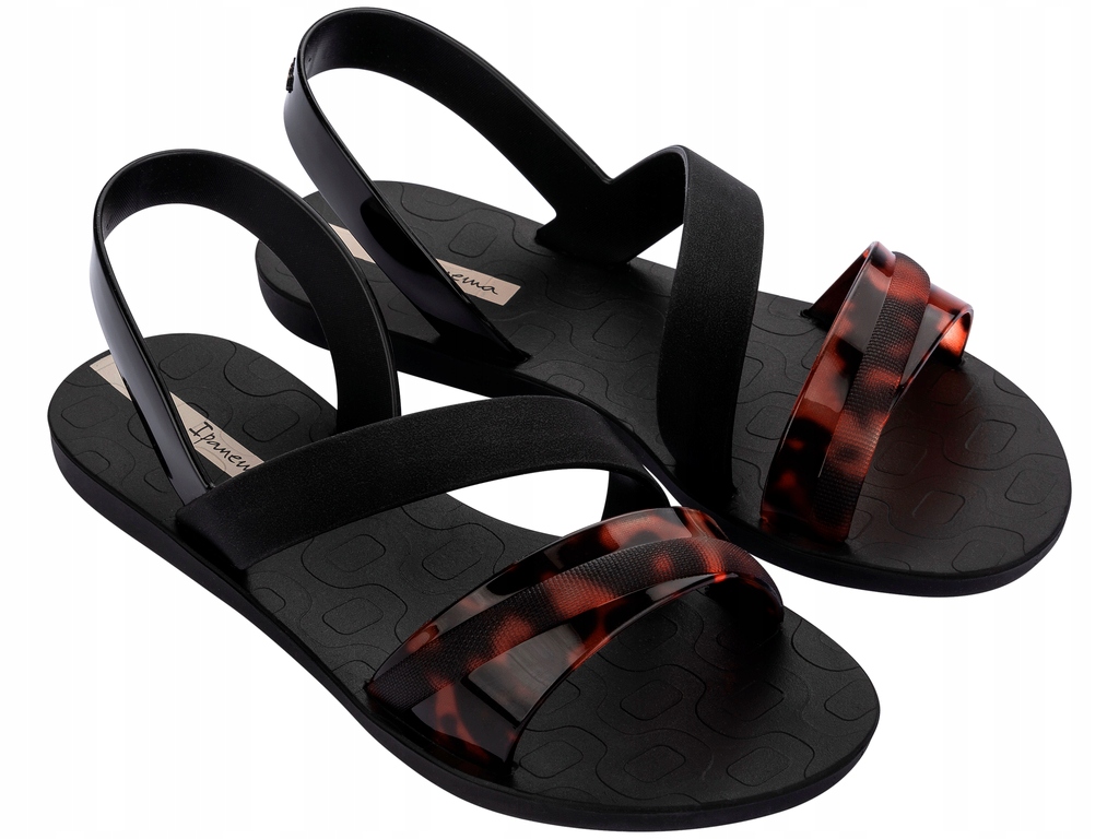 Hnědo-černé dámské nazouvací sandály Ipanema 83767/BP932 r39