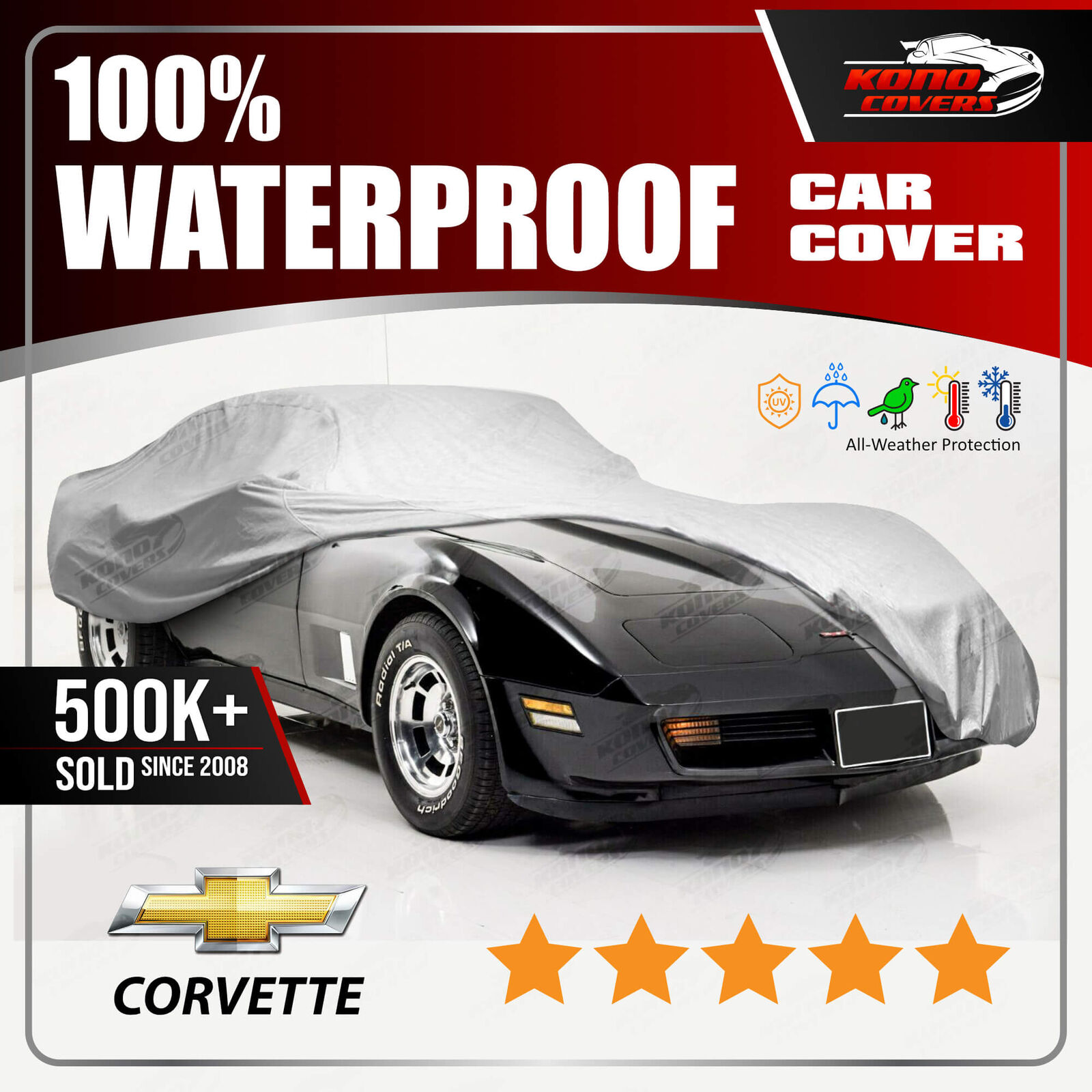 Vonkajšia krytka na auto 6 vrstiev Chevrolet Corvette C3 1975-1982