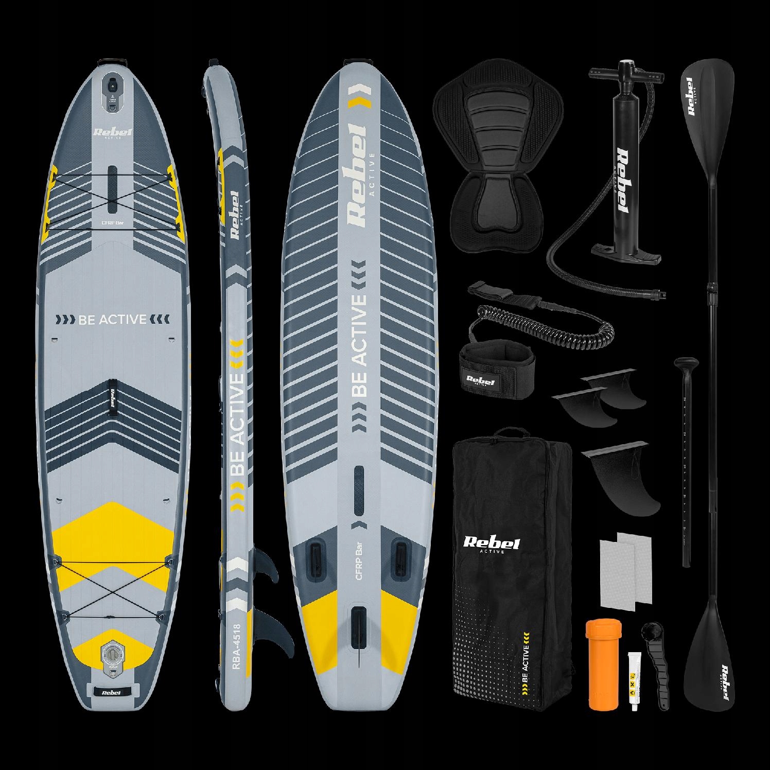 Sup Pro nafukovací plavecká deska, sedadlo, pádlo 335 cm, zesílené, 220 kg