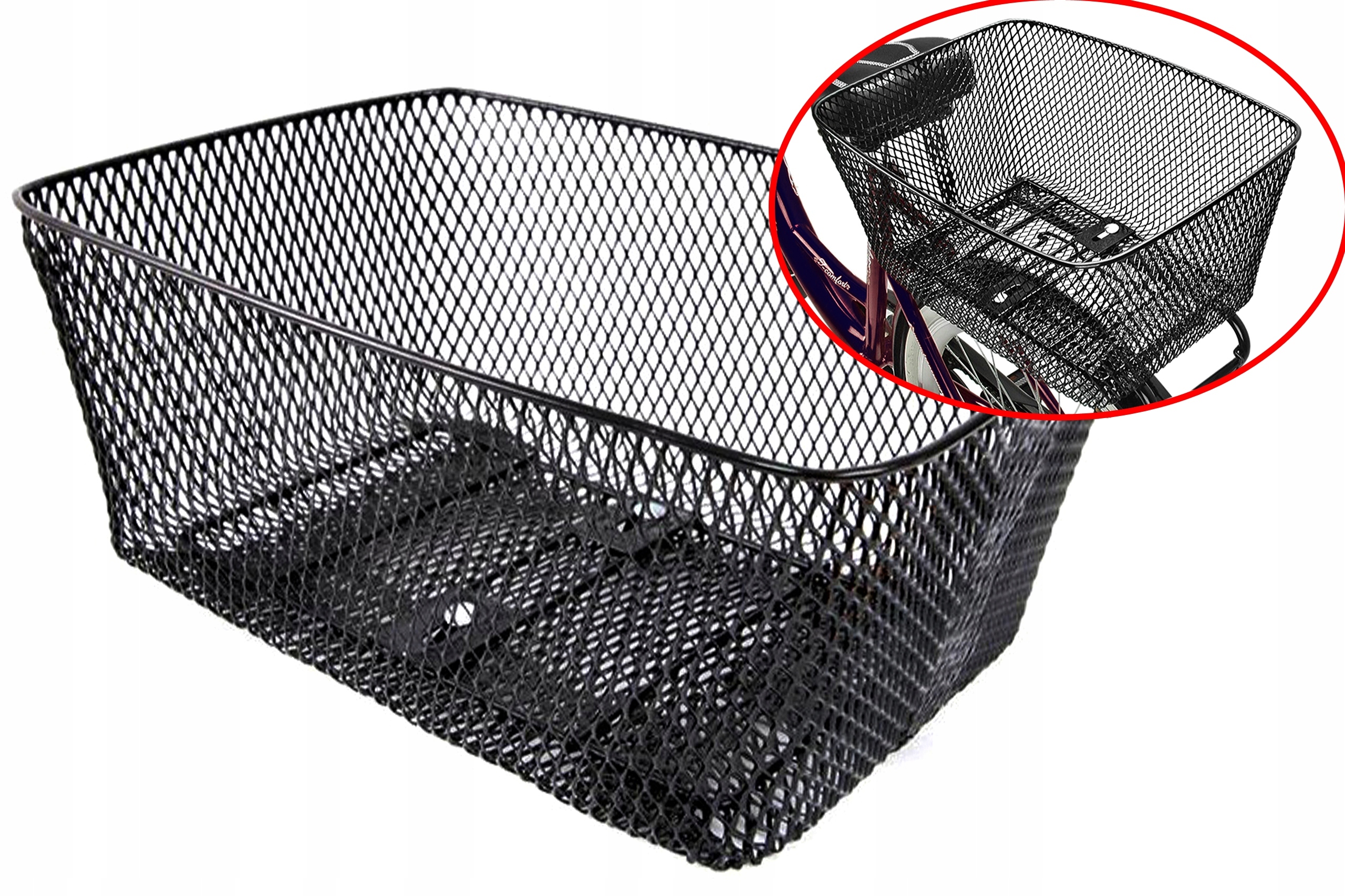 

Koszyk Rowerowy Na Bagażnik Kands BP-3 czarny