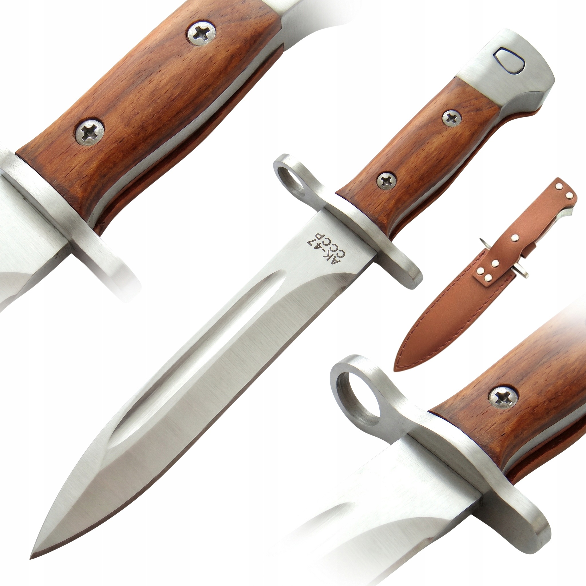 26cm Cccp Sztylet Armia Radziecki Bagnet AK47 Finka Nóż Wojskowy Prl AK-47