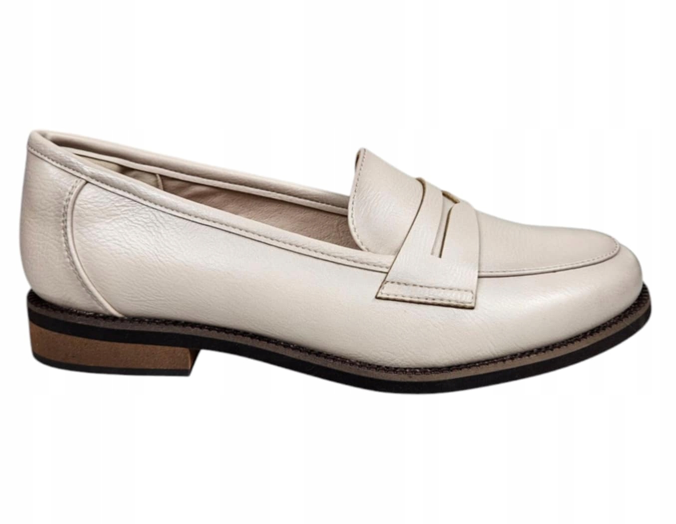 Potocki Mokasíny Dámské Polobotky 25-12573BG Béžové vel. 37