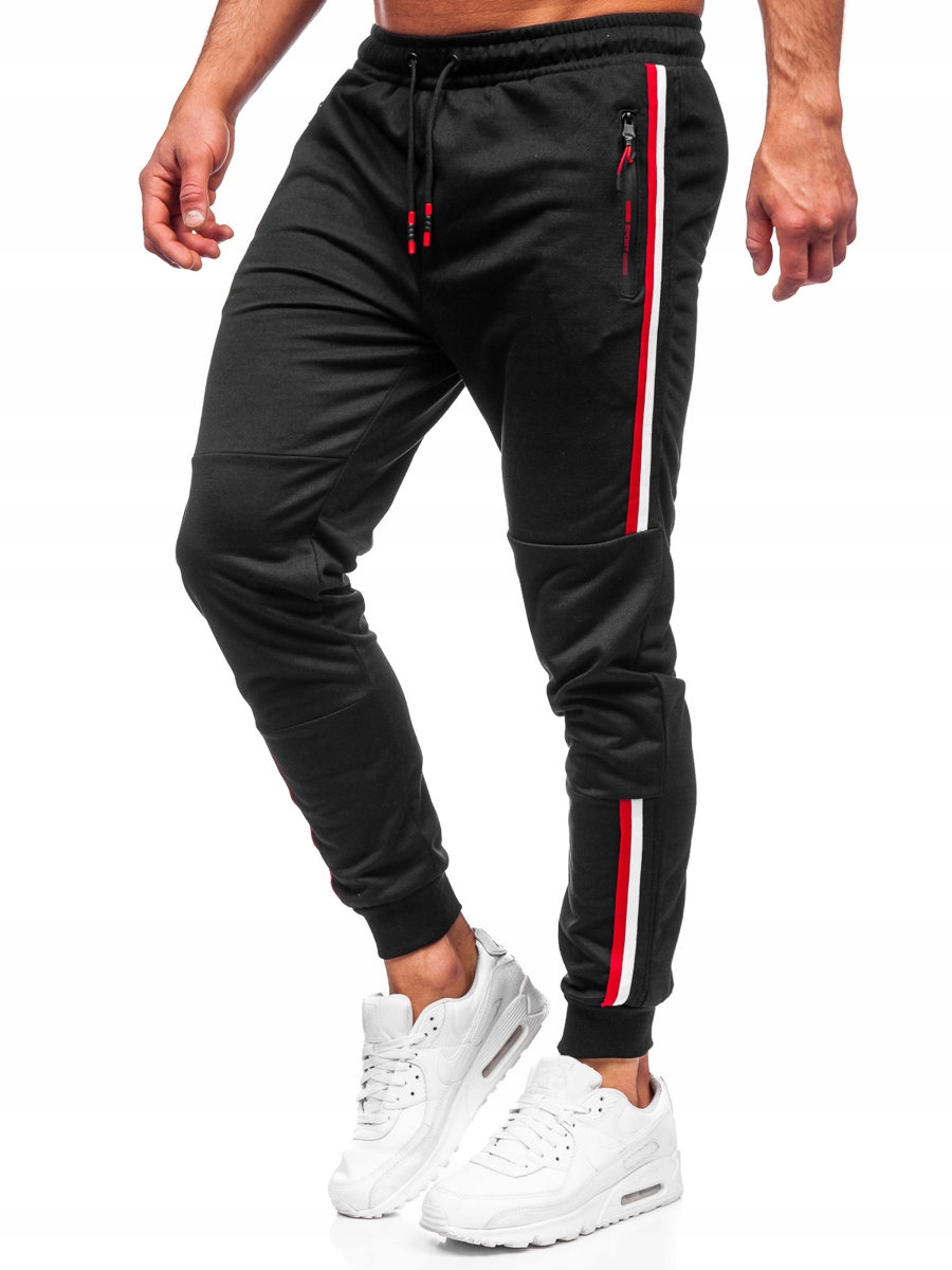 

Spodnie Dresowe Męskie Czarne K10336 DENLEY_2XL