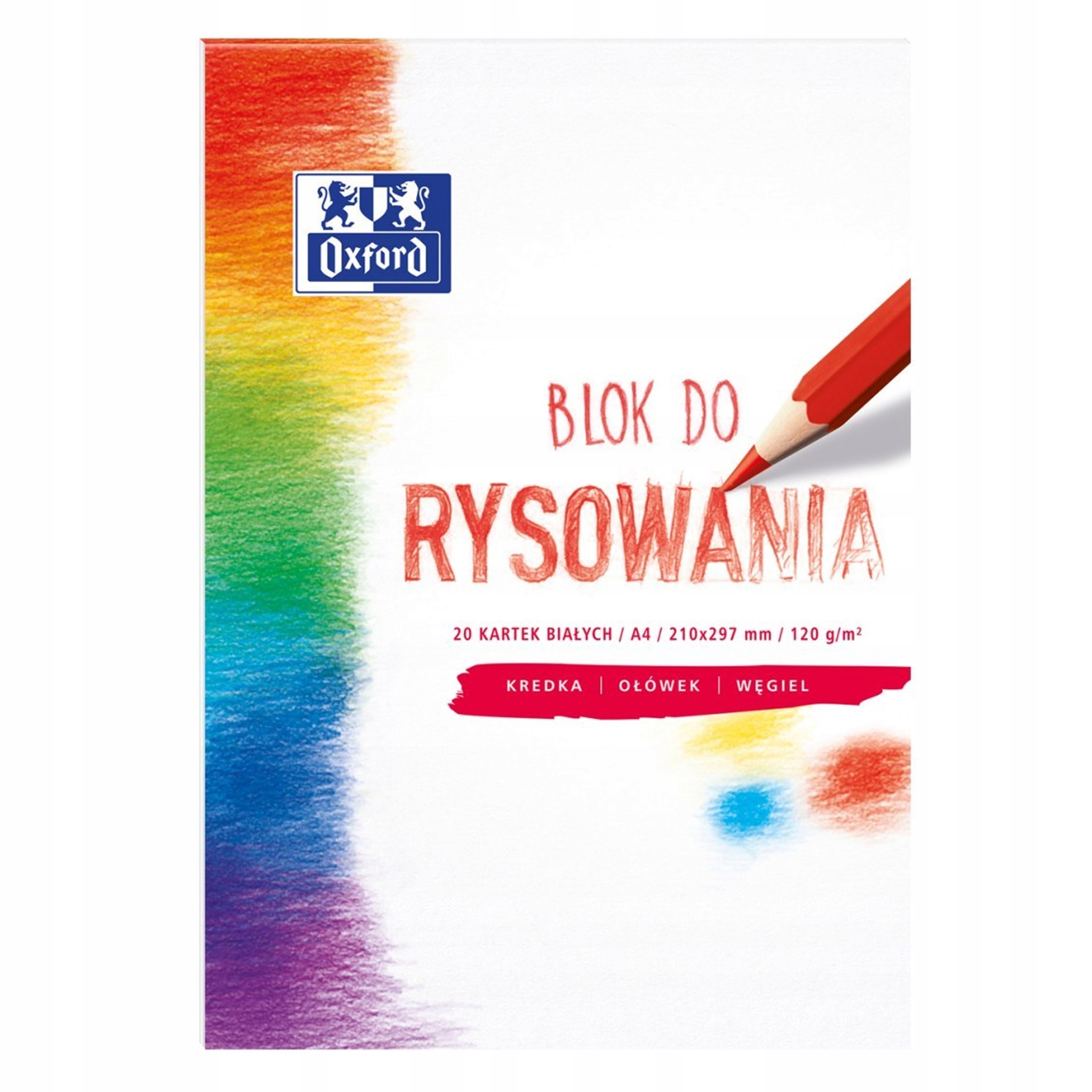 

Blok Rysunkowy A4 20 Kartek 120g Biały Oxford