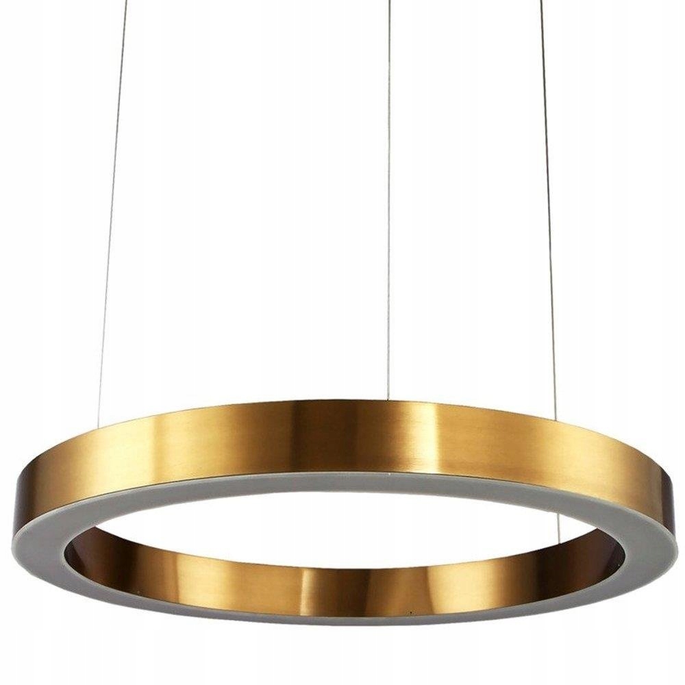 Závesná lampa Circle Led 80 cm mosadz