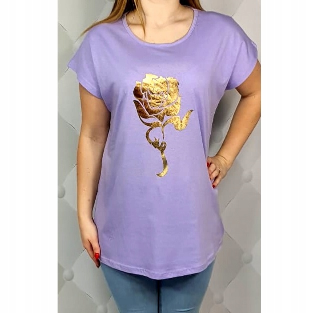 

Duża Wygodna Klasyczna Bluzka Róża 4XL XXXXL 48