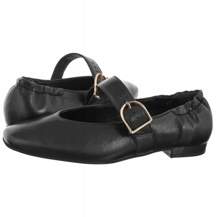 Dámské boty Baleríny Přírodní kůže Ryłko A1NP0-Q_ _45F Černá