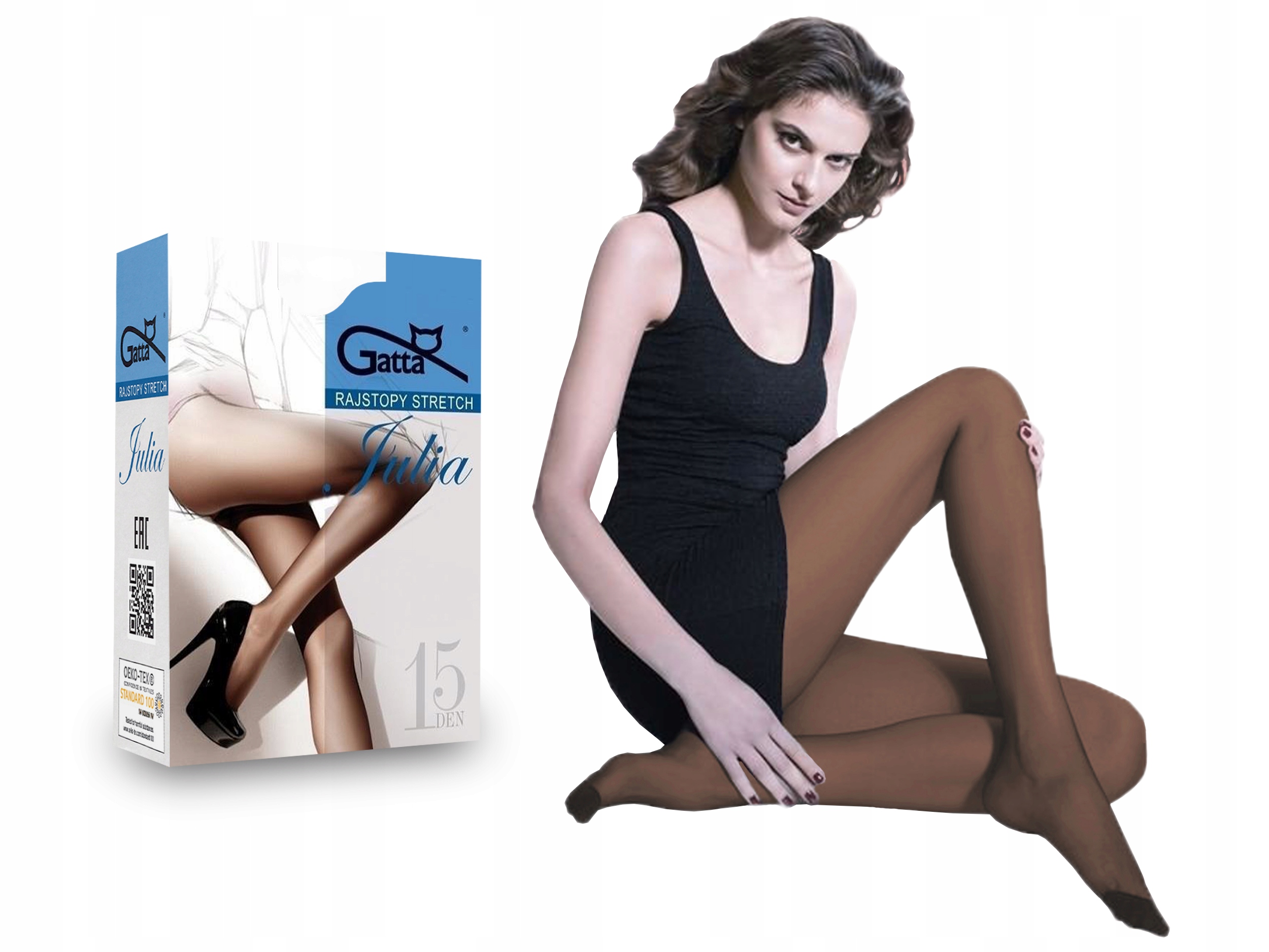 

Gatta rajstopy półmatowe Julia, 15 den, inka, 2-S