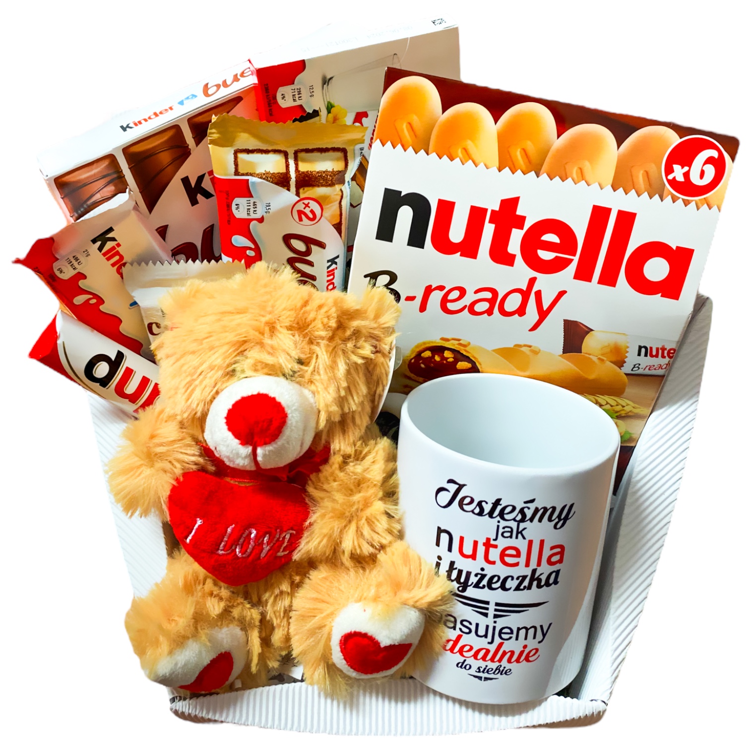 Kosz prezentowy Walentynki na Dzień Kobiet Urodziny Imieniny