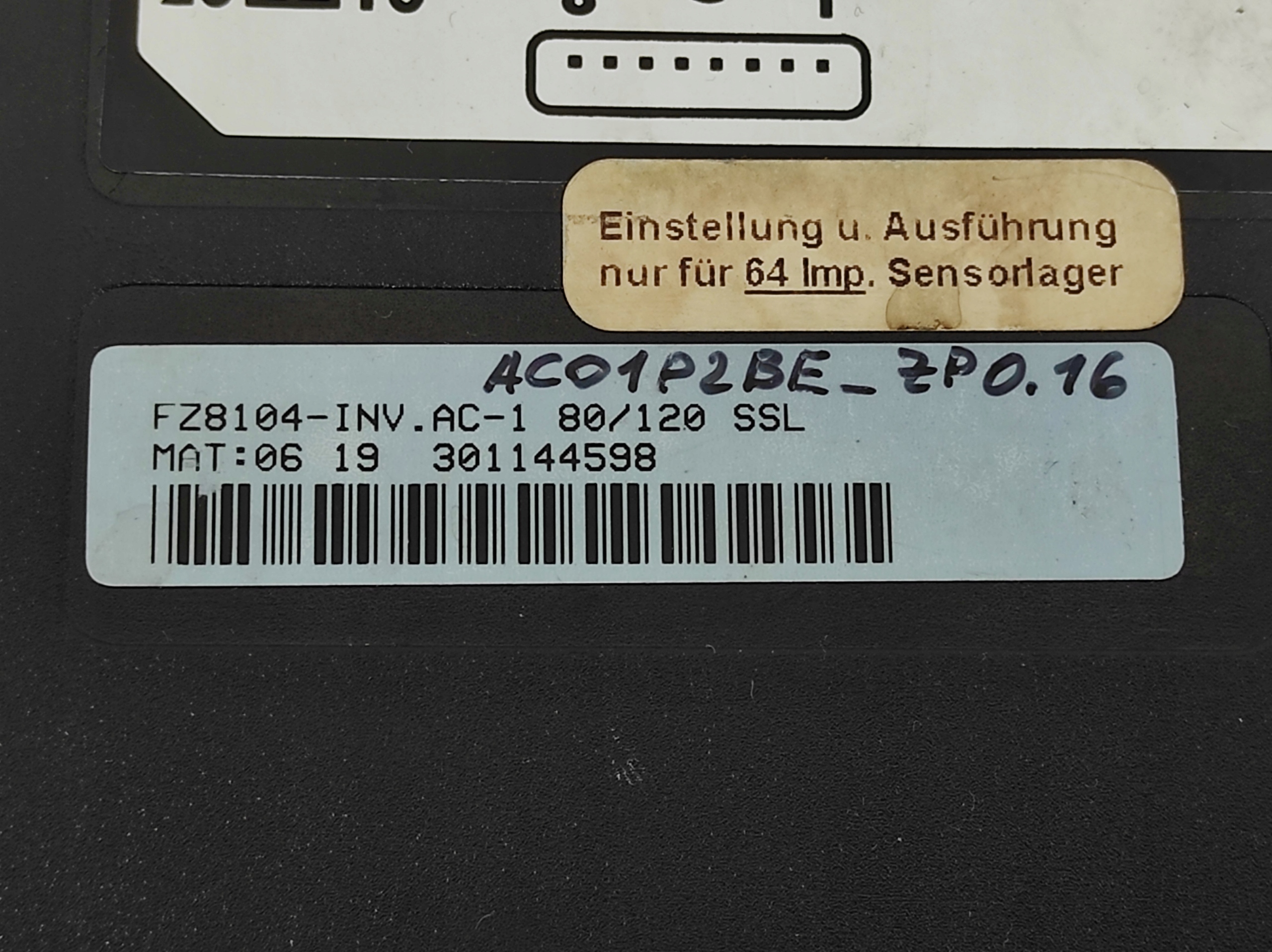 ZAPI AC-1 SSL FZ8104-INV.AC-1 80/120 INVERTER 80V Symbol AC-1 SSL