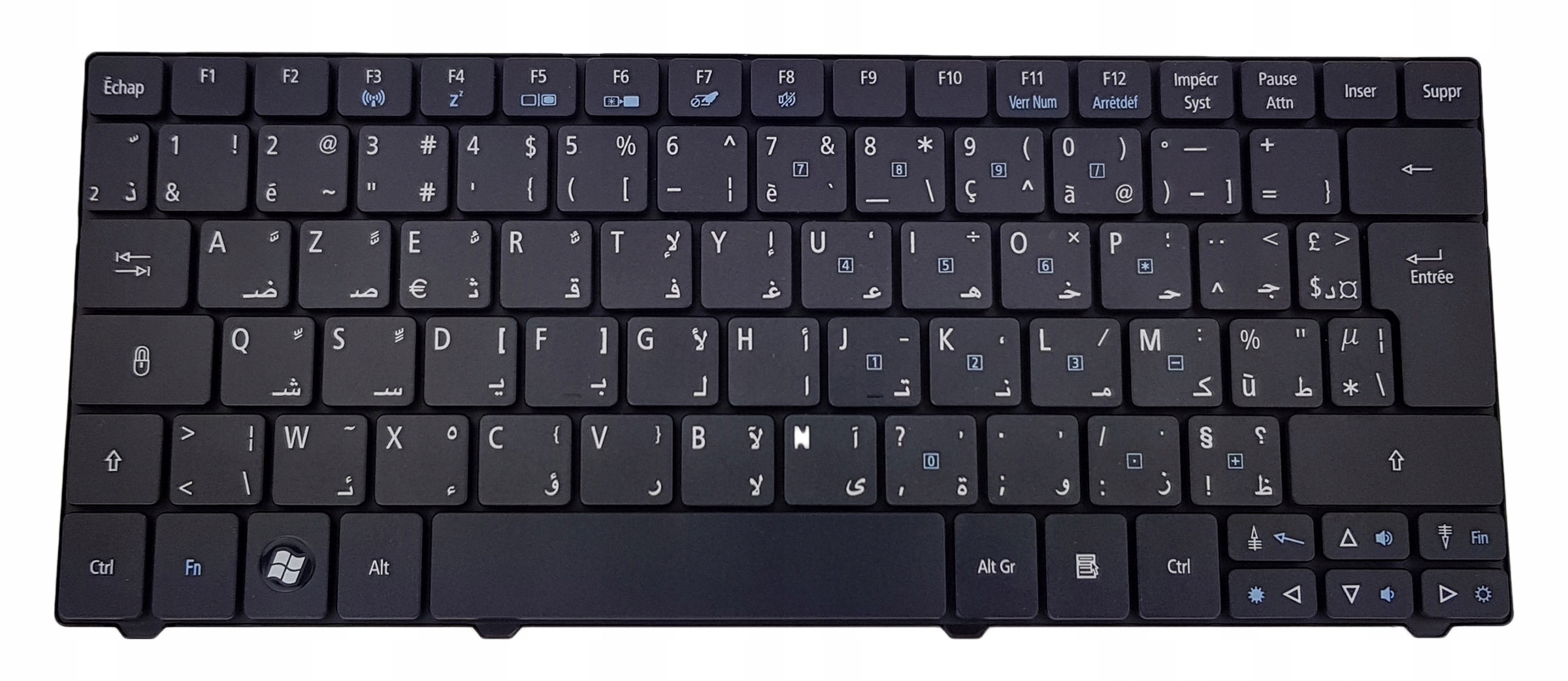 Nowa Klawiatura Acer Aspire One 721 722 751 752 753 ZH7 ZA5 ZA3 Francusko-a