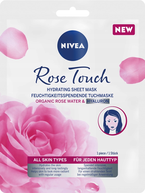 

Maska nawilżająca w płachcie Nivea Rose Touch