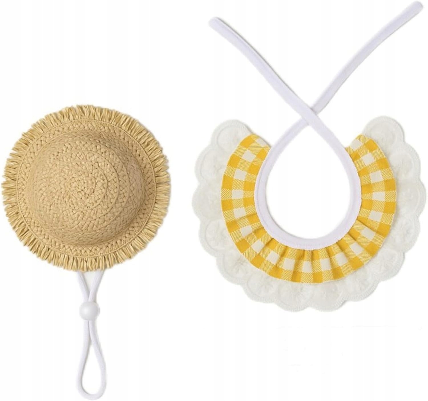 Slaměný klobouk pro husy, zahradní zástěra, letní dekorace