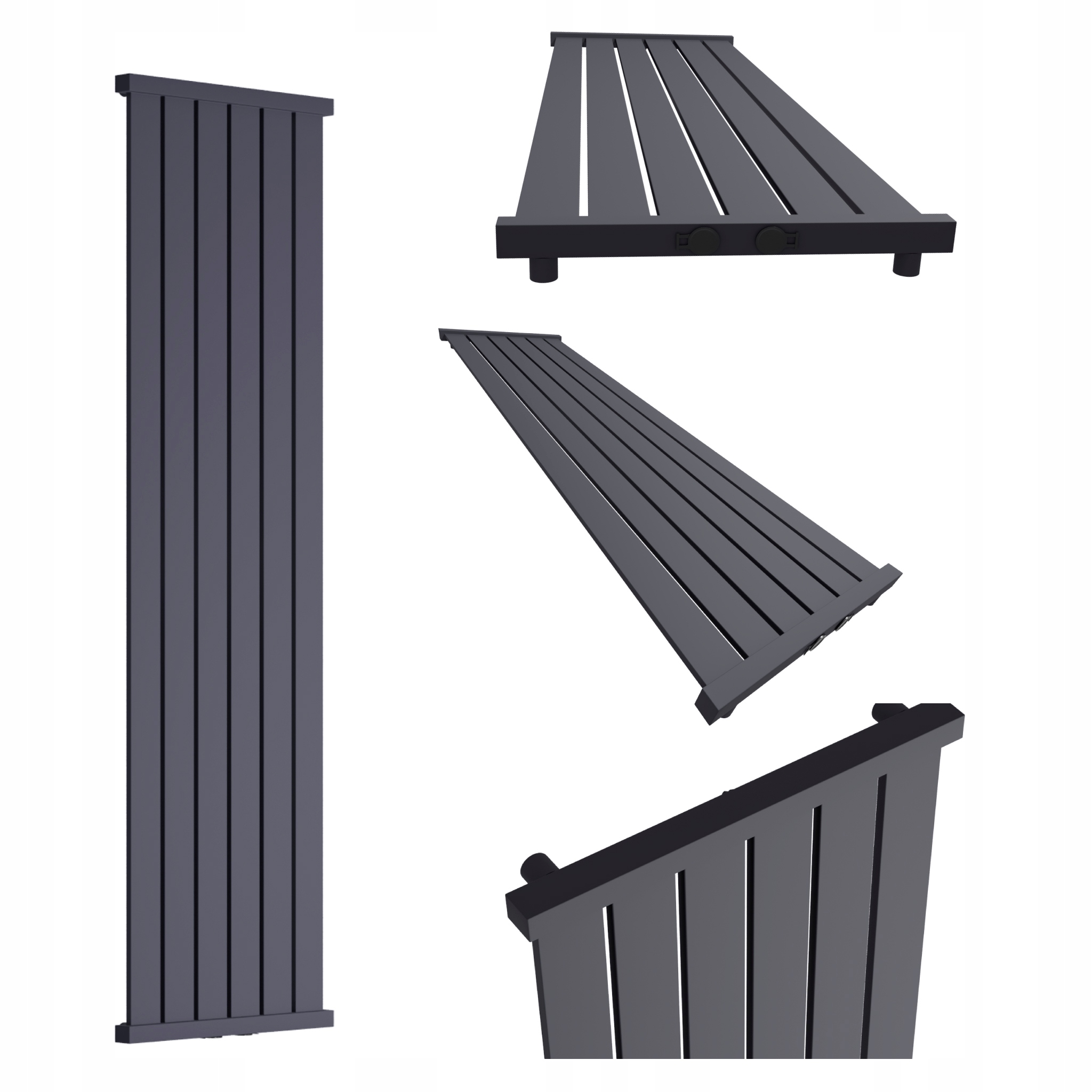 Dekorativní radiátor Lotus 120x26 Grafitový