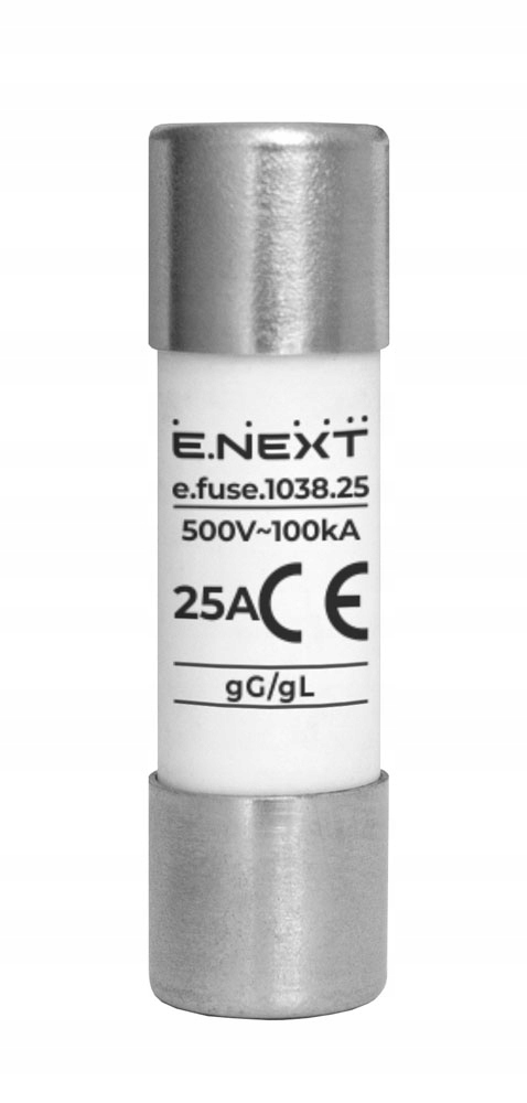 

Wkładka topikowa e.fuse.1038.25, typ 10х38, 25А