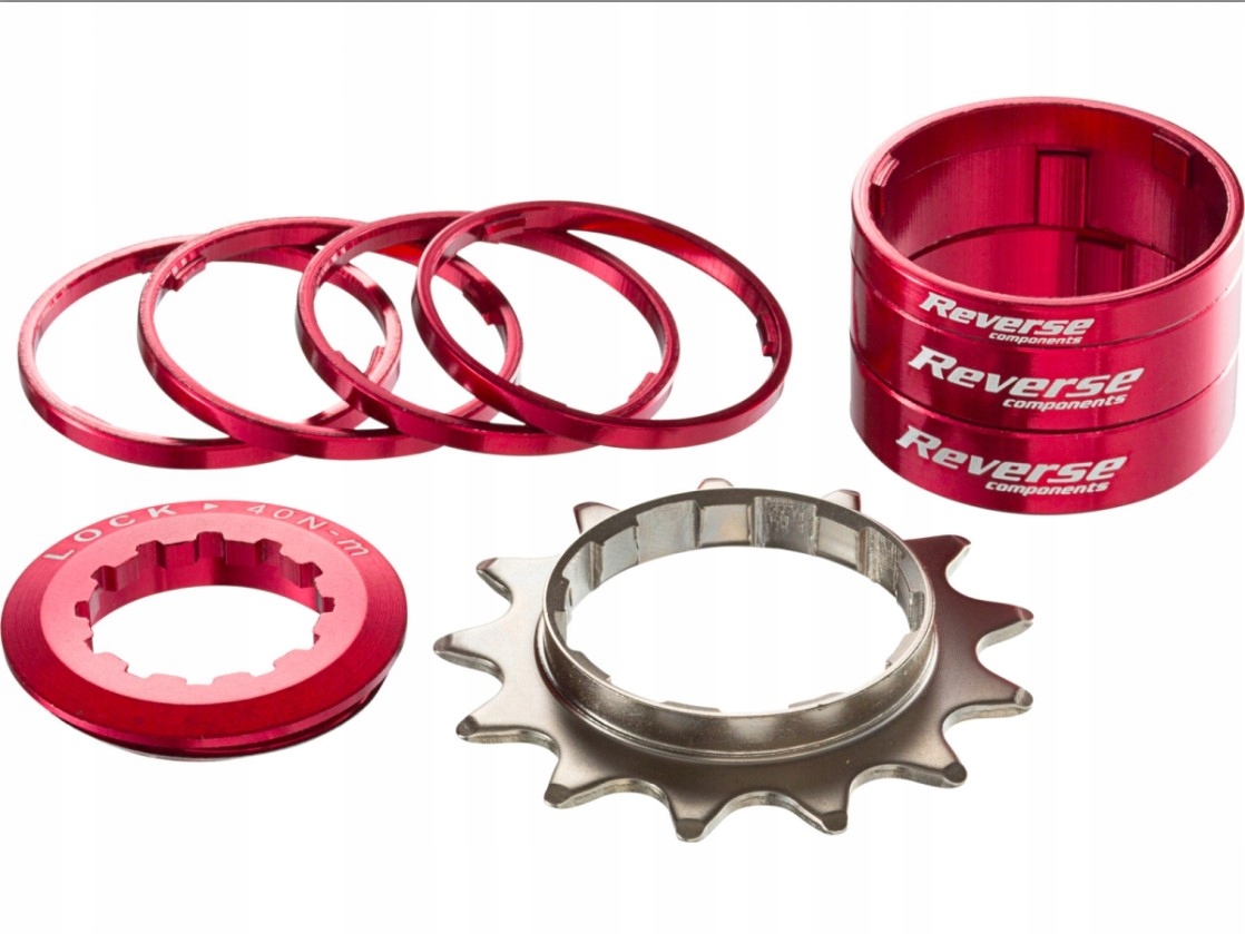 Reverse SingleSpeed Kit 13T czerwony Shimano