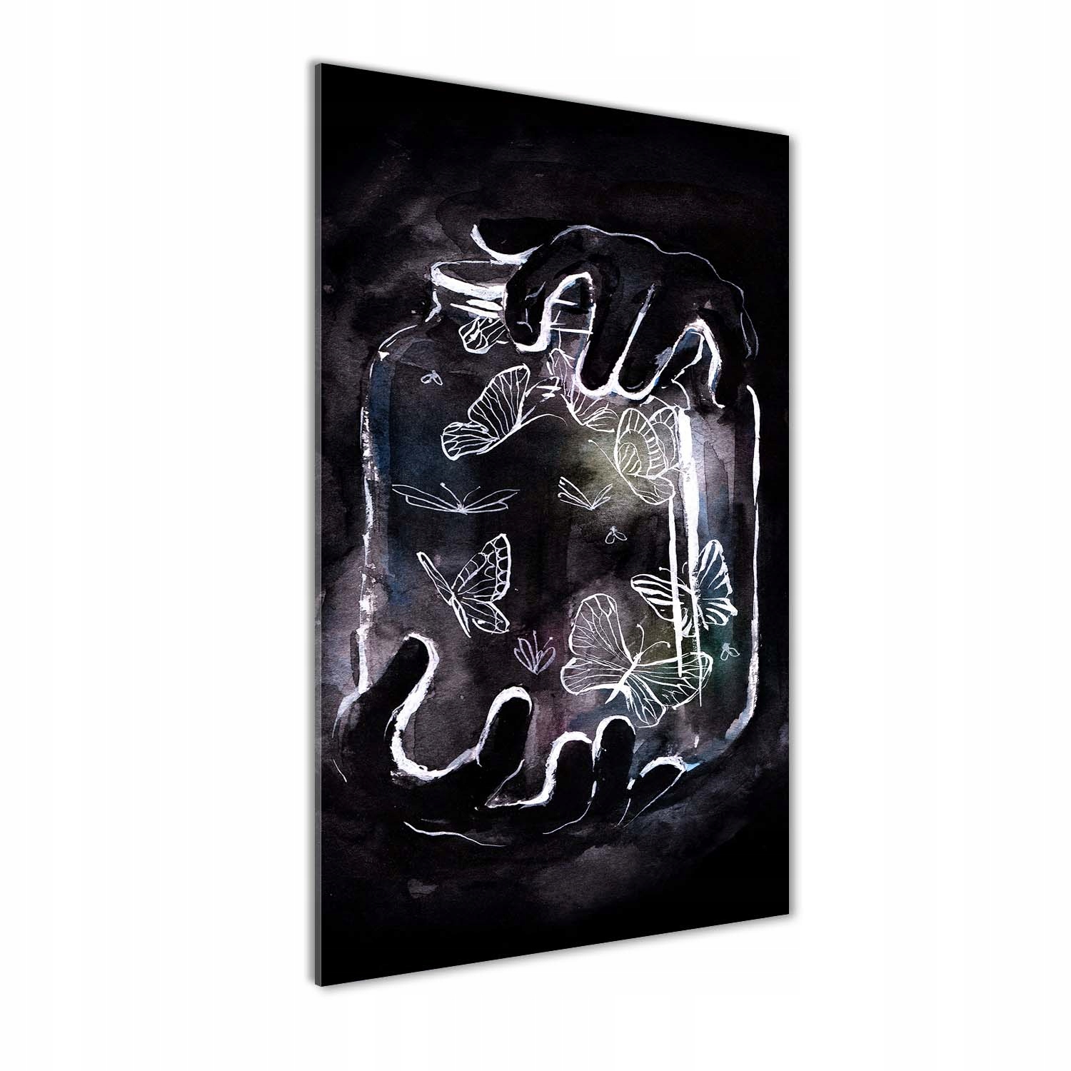 

Foto obraz szkło akrylowe Motyle w słoiku 70x140cm