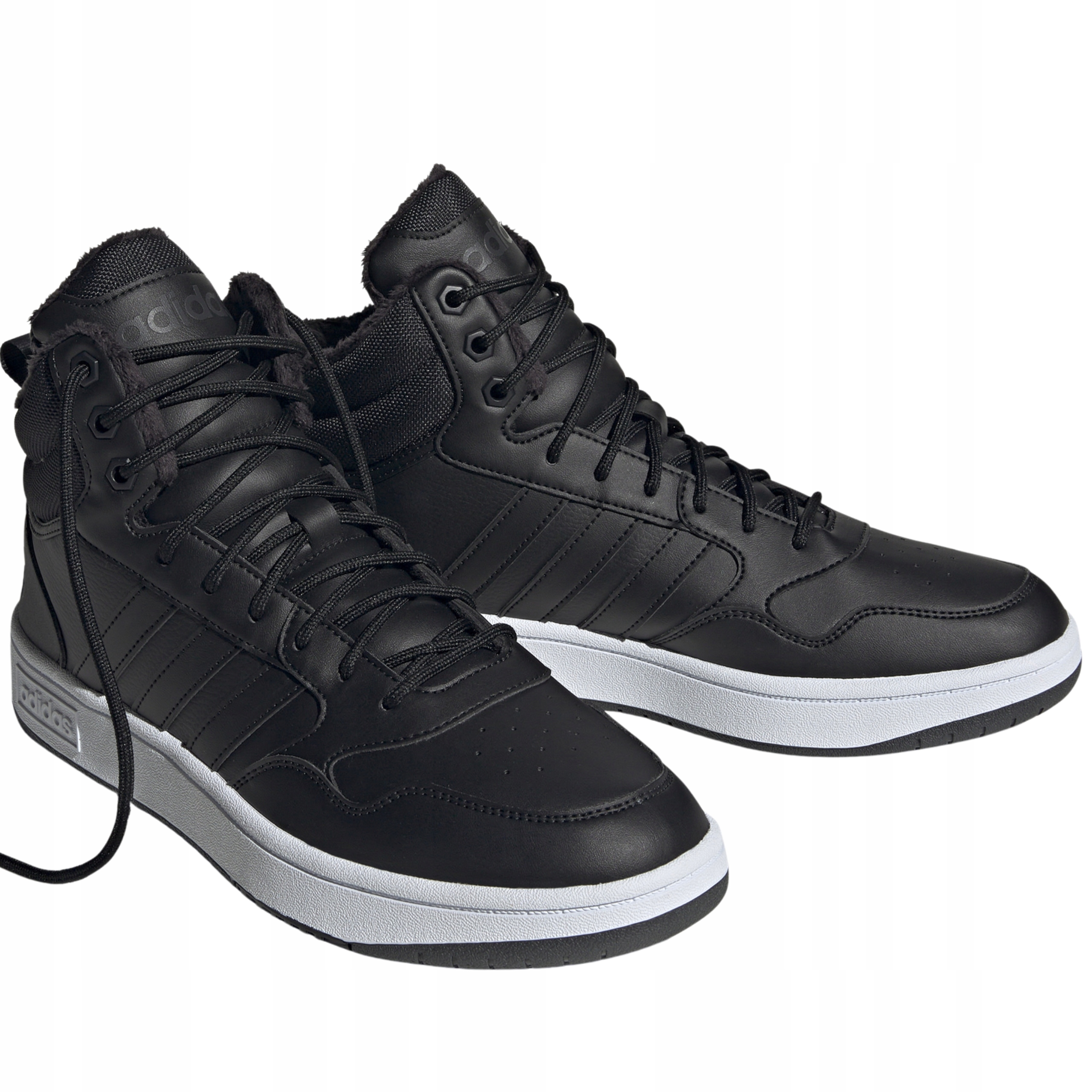 Boty Adidas Hoops Pánské MID 3.0 Vysoké Sportovní Černé Tenisky 43 1/3