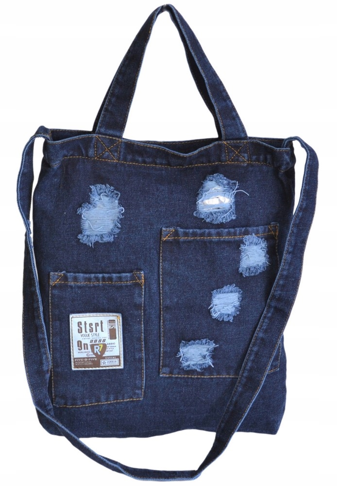 

Torba Jeans Na Zakupy Do Szkoły Na Plażę