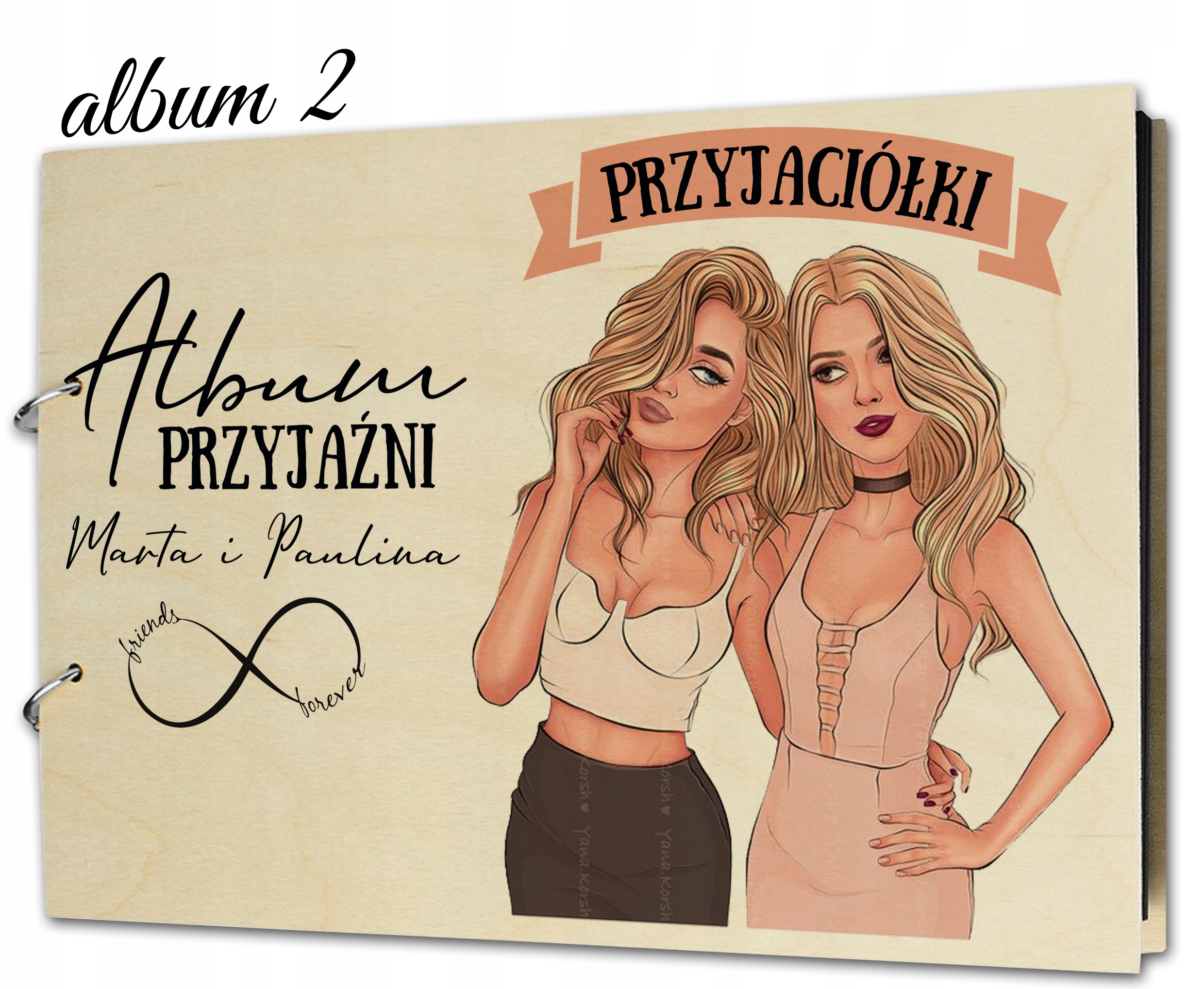 ALBUM DLA PRZYJACIÓŁKI SIOSTRY PREZENT IMIĘ WZORY Producent Inna