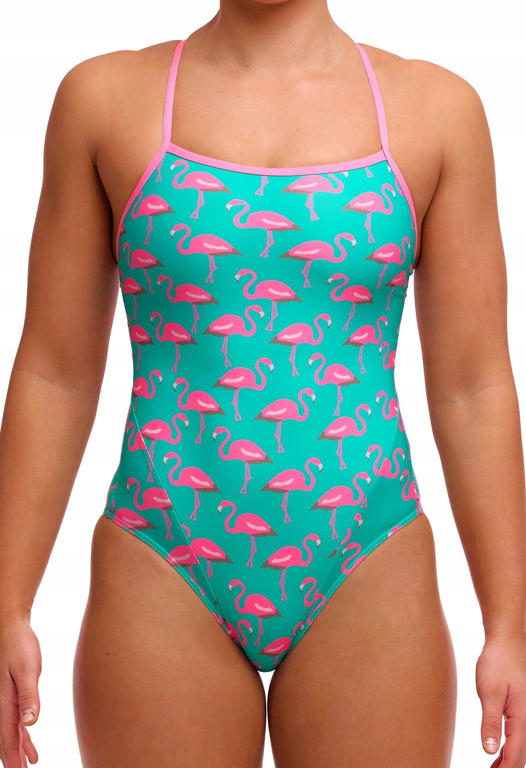 Plavecký oblek Funkita Go Flamingo Single Strap 14 (UK36) L