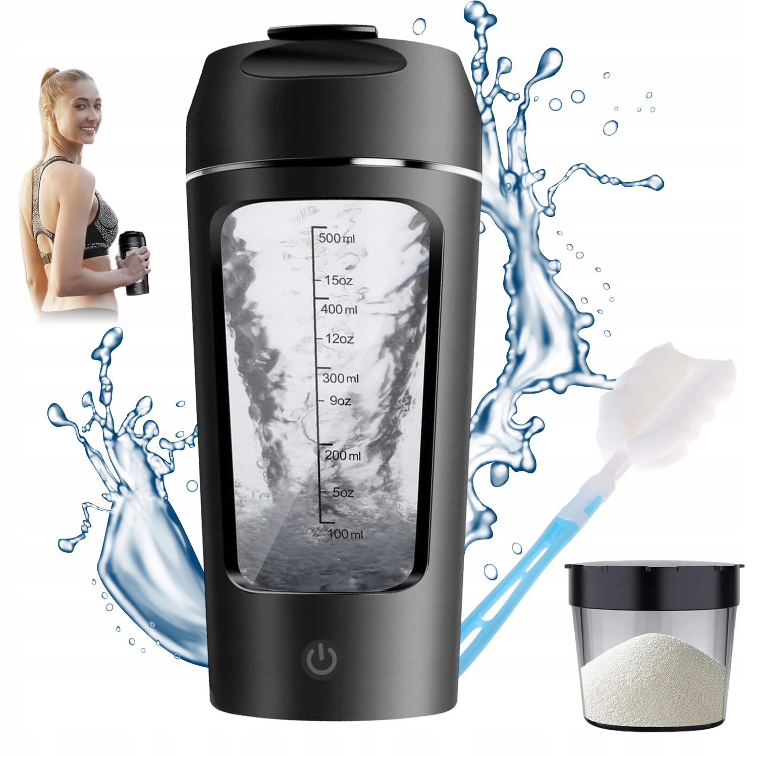 Blender Elektryczny 650 ML Ładowanie Przez Usb Cichy 1200 Mah 3,7 V