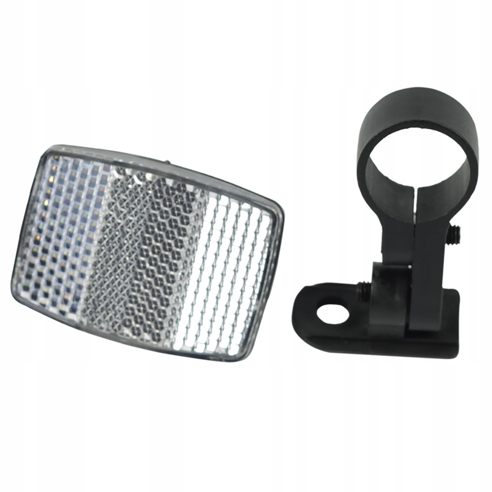 Odblask Rowerowy PRZEDNI z Obejmą Odblask na Rower BIAŁY