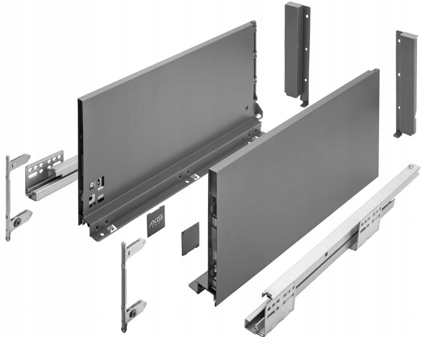 Šuplík Gtv Axis Pro 250D B. Vysoká L250 H199 Antracit S Tlumením Dovírání Výsuv