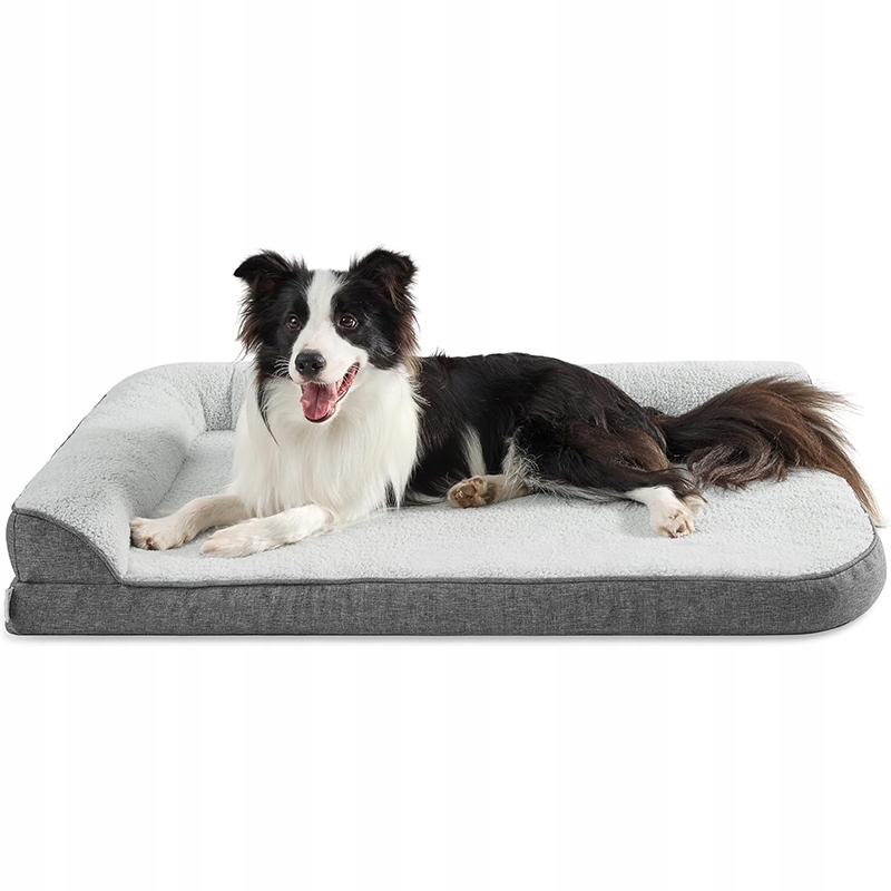 Legowisko ortopedyczne dla psa z zagłówkiem