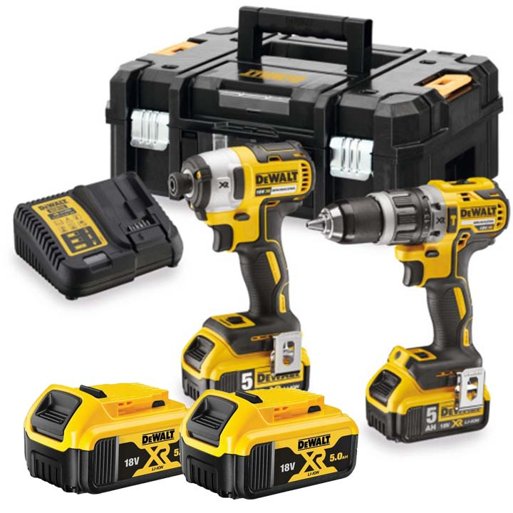 Dewalt Zestaw Combo DCD796 DCF887 2 Akumulatory 18V DCK266P2T