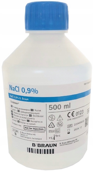 

Sól fizjologiczna 0,9% B.braun 500ML Econtainer