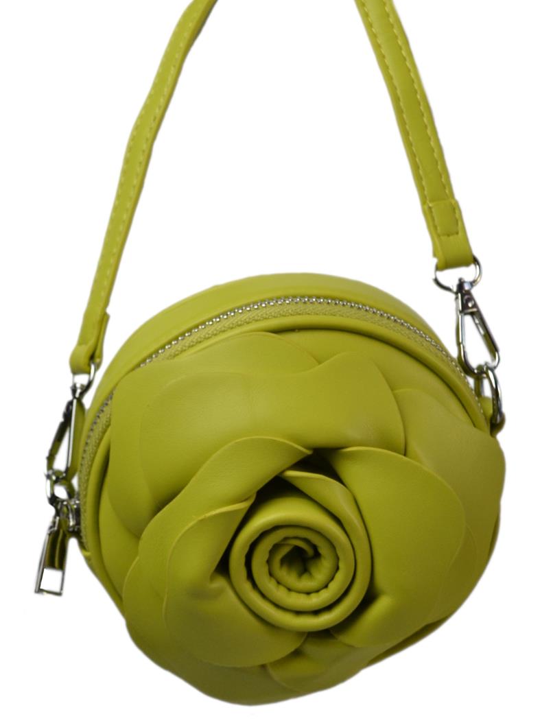 Torebka Damska Zielona Listonoszka Portfel Na Długim Pasku Skóra Eko