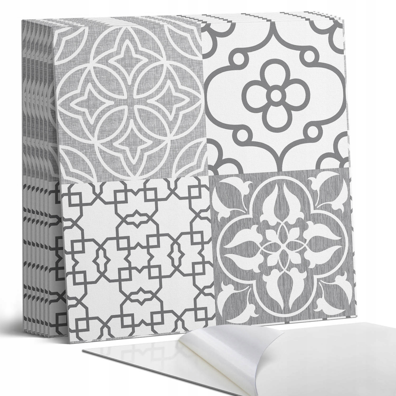 Sada dlaždic Vinyl Pvc Geometrické tvary v kompozici 9 x 30 x 30 cm
