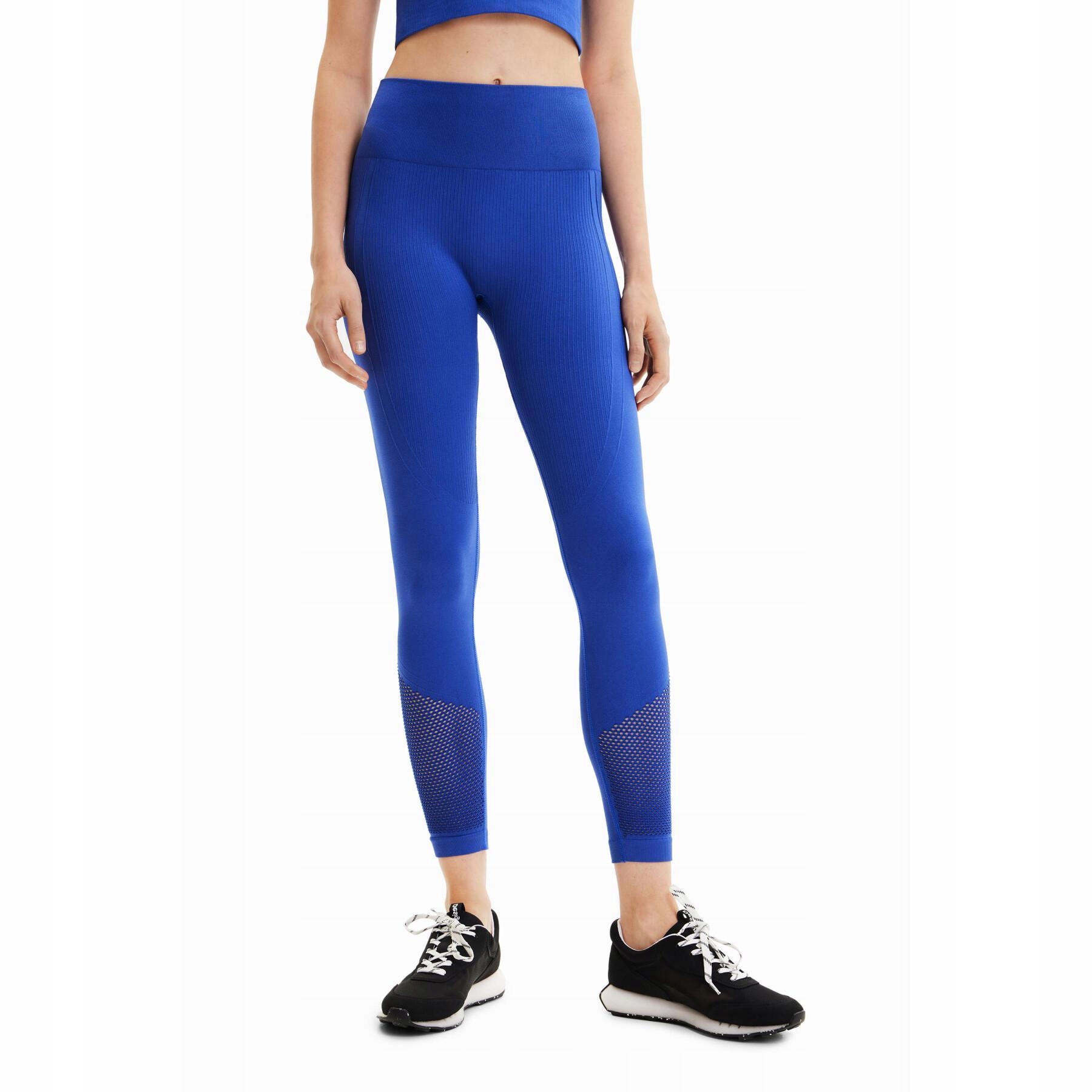 Desigual Niebieskie Legginsy Logo (L)