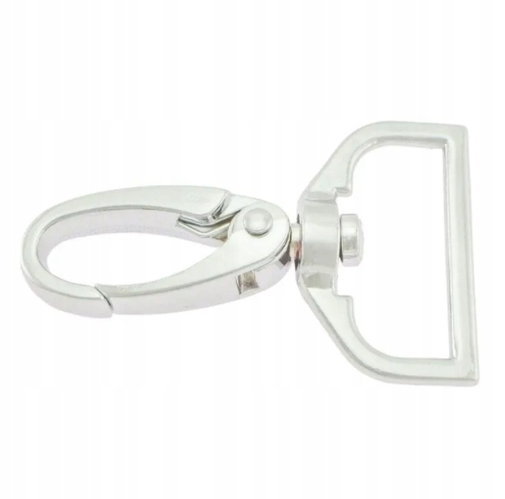 Karabina 808/25Q Kovová 25 MM Nikl 10 Ks