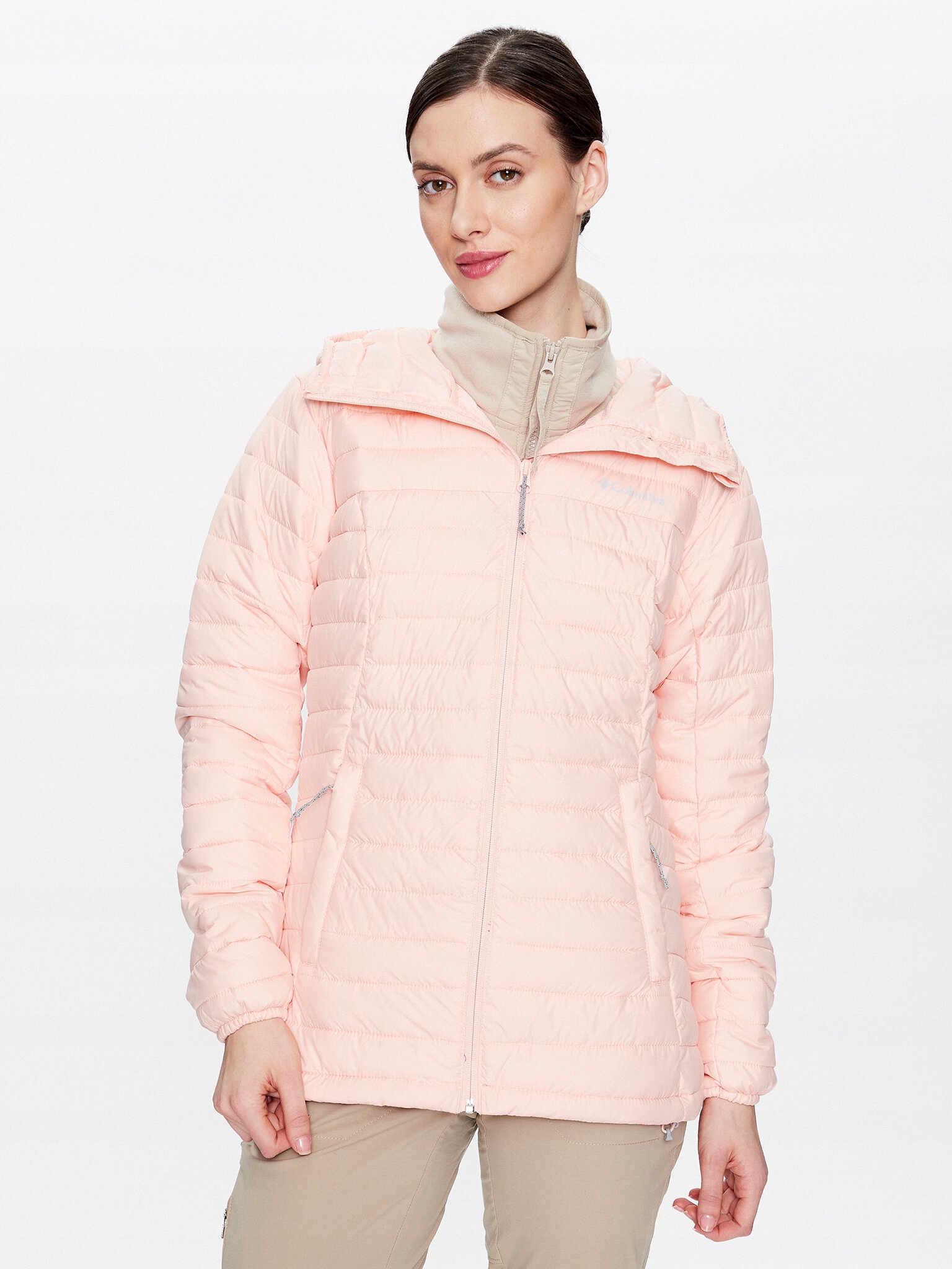 Columbia Kurtka puchowa Silver Falls 2034844 Pomarańczowy Regular Fit