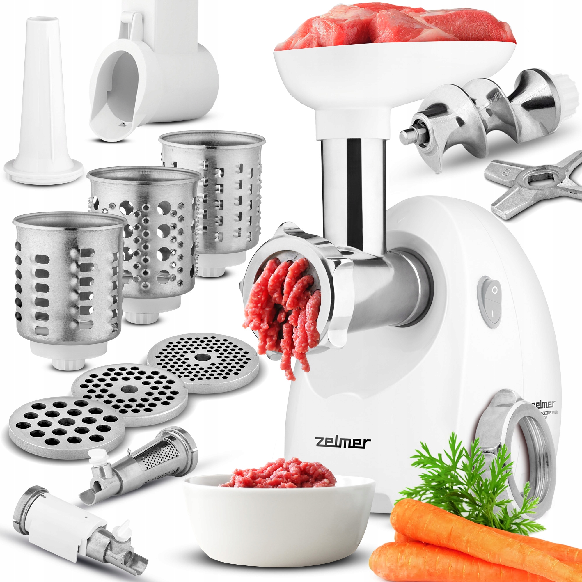 Maszynka Do Mielenia Mięsa Zelmer Szatkownica Wyciskarka Do Miękkich Owoców