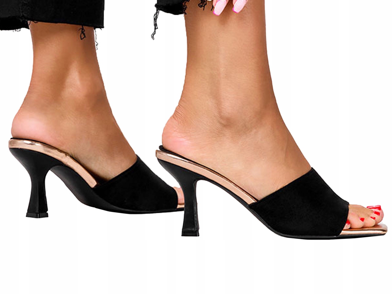 

Klapki Buty Damskie Modne Obcas Klepsydra New r 37