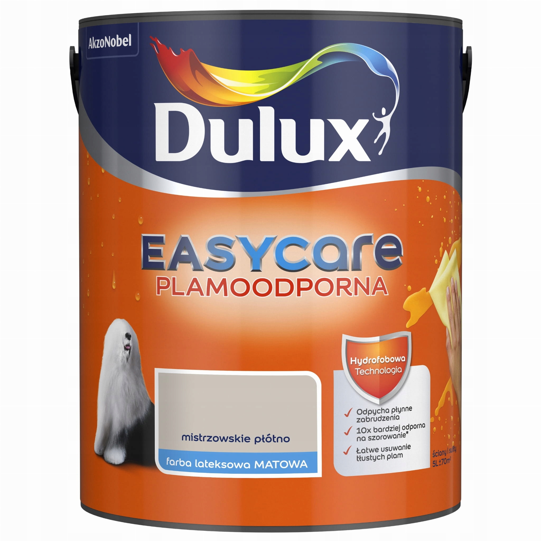 Dulux Easy Care Barva Odolná Vůči Skvrnám Mistrovské Plátno 5L